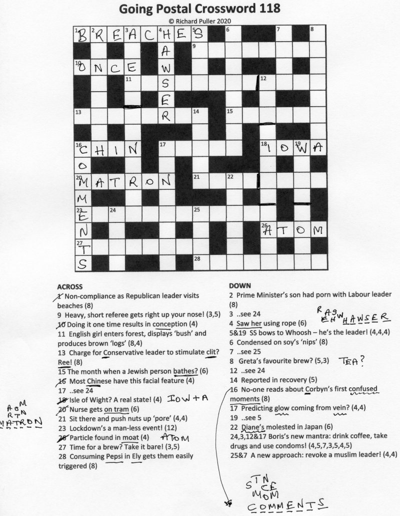 mail carriers assignment crossword