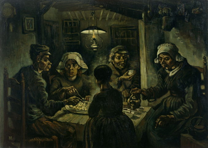 The Potato Eaters by Van Gogh, 1885