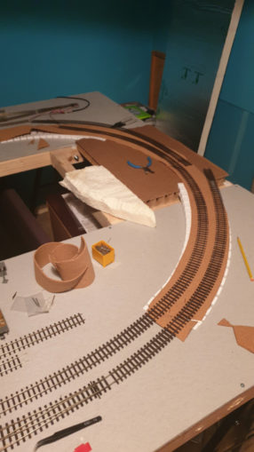 Cork added under track