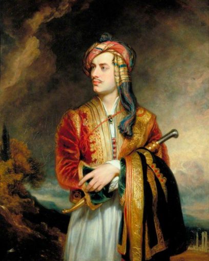 George Gordon Byron, 6th Baron Byron, in Albanian costume