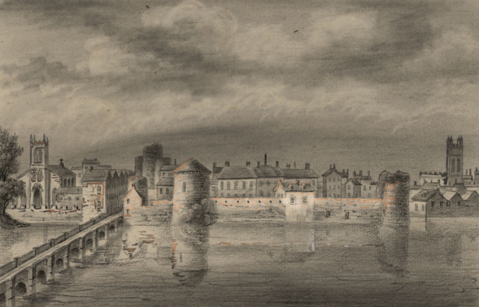 View of Limerick by Alphonse Dousseau