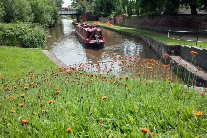 Boat on the Trent and Mersey Canal