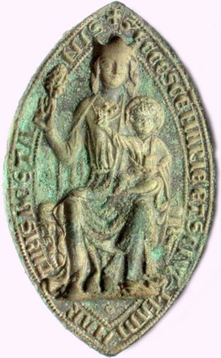 Mediaeval bronze seal matrix