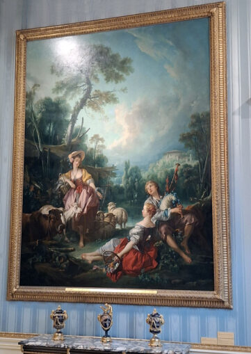 ‘Pastoral with a Bagpipe Player’ by François Boucher