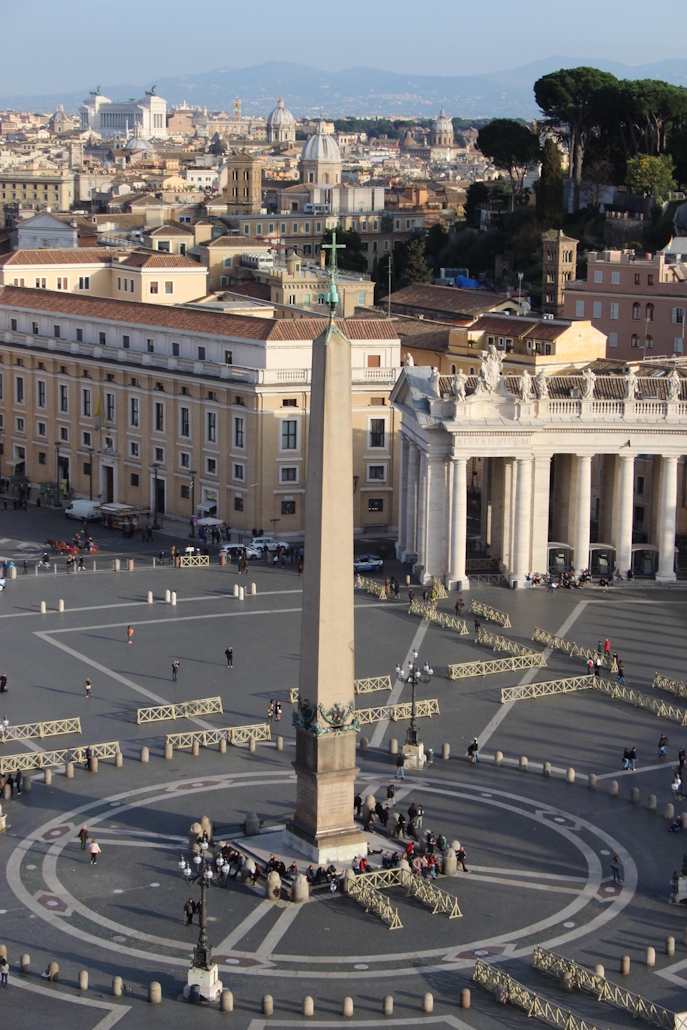 The obelisk in St Peter's Square, Rome