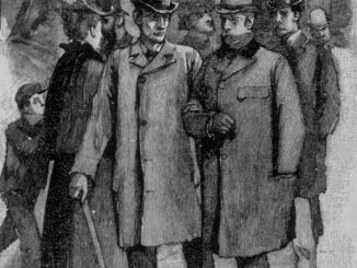Holmes and Watson in the street
